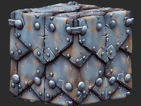Stylized Metal Seamless Texture CG 纹理