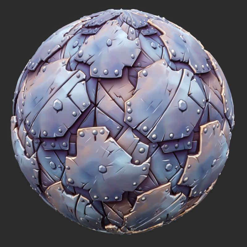 Stylized Metal Seamless Texture CG Dokuları .c4d .max .obj .3ds .fbx .stl .blend 