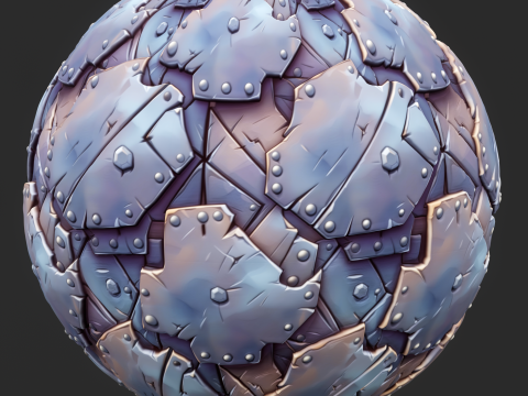 Stylized Metal Seamless Texture Tekstur CG