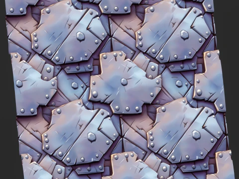 Stylized Metal Seamless Texture CG Textures