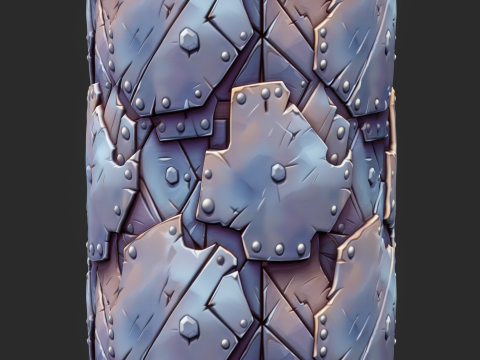 Stylized Metal Seamless Texture CG Dokuları