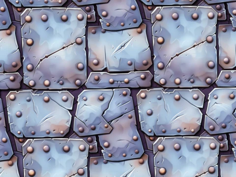Stylized Metal Seamless Texture CG Textures