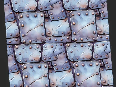 Stylized Metal Seamless Texture CG Textures