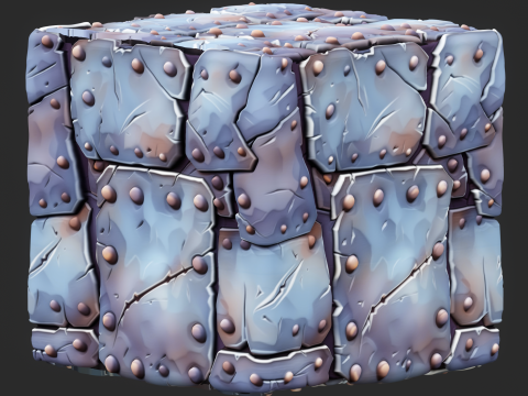 Stylized Metal Seamless Texture CG Tekstury