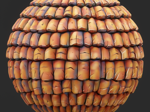 Stylized Roof Seamless Texture CG Texturen