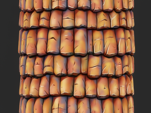 Stylized Roof Seamless Texture CG 纹理