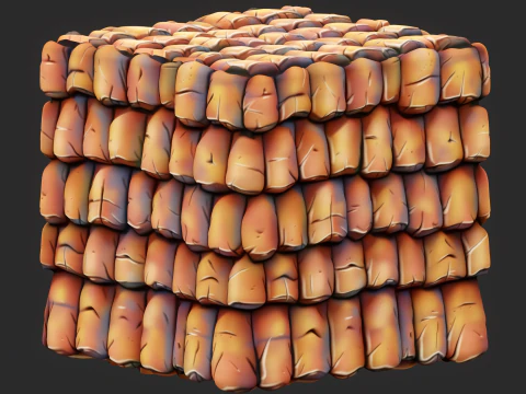 Stylized Roof Seamless Texture CG Textures