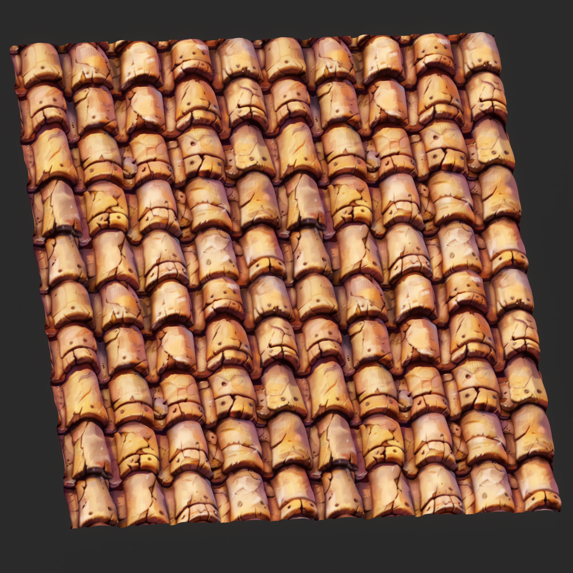 Stylized Roof Seamless Texture CG Textures .c4d .max .obj .3ds .fbx .stl .blend