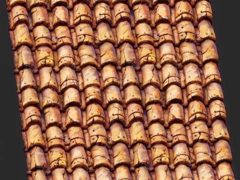 Stylized Roof Seamless Texture CG Texturen