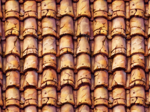 Stylized Roof Seamless Texture CG 텍스쳐