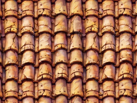 Stylized Roof Seamless Texture CG Textures