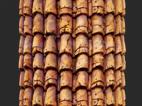 Stylized Roof Seamless Texture CG 텍스쳐