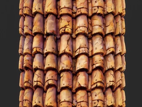Stylized Roof Seamless Texture CG Textures