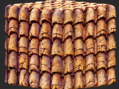 Stylized Roof Seamless Texture CG 텍스쳐