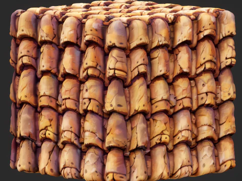 Stylized Roof Seamless Texture CG Textures