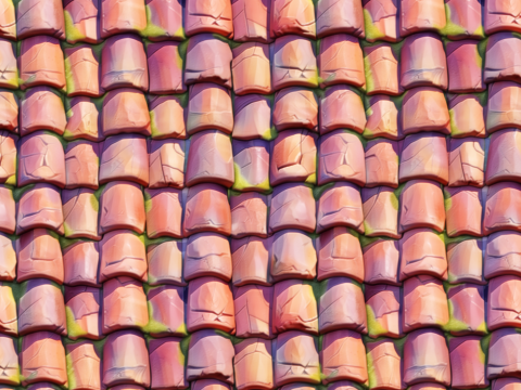 Stylized Roof Seamless Texture CG Texturen