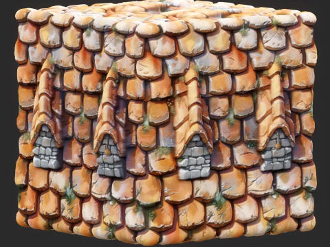 Stylized Roof Seamless Texture CG Textures