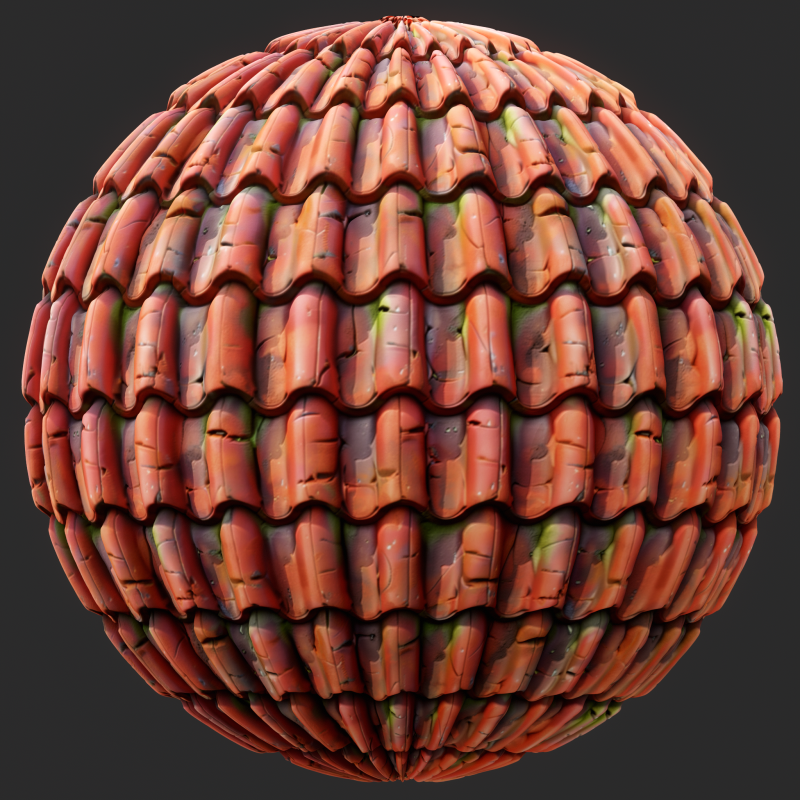 Stylized Roof Seamless Texture Texturas CG .c4d .max .obj .3ds .fbx .stl .blend 