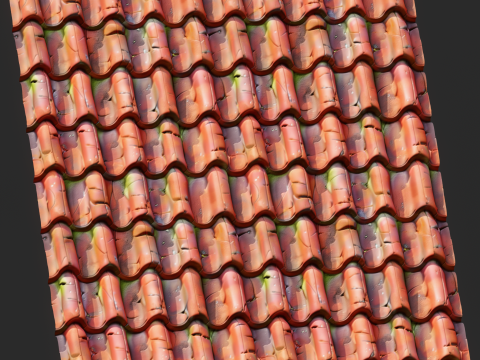 Stylized Roof Seamless Texture Texturas CG