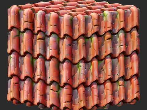 Stylized Roof Seamless Texture Texturas CG
