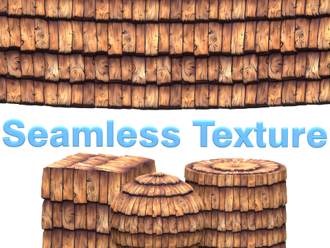 Stylized Roof Seamless Texture CG Texturen