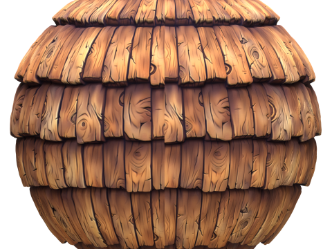Stylized Roof Seamless Texture CG टेक्स्चर्स
