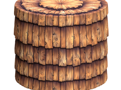 Stylized Roof Seamless Texture CG टेक्स्चर्स