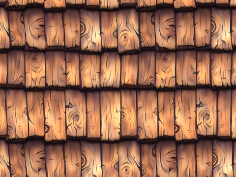 Stylized Roof Seamless Texture CG टेक्स्चर्स