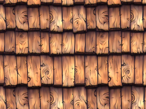 Stylized Roof Seamless Texture CG Textures