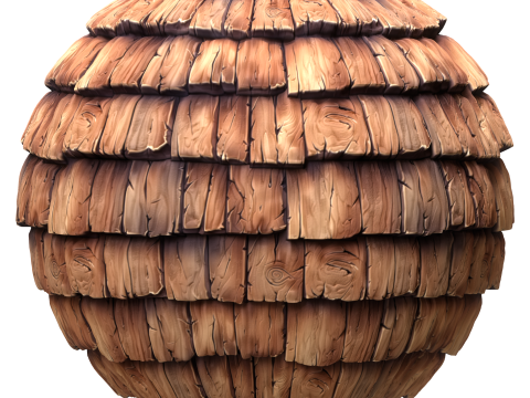 Stylized Roof Seamless Texture CG Texturen