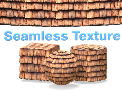 Textura sem costura de telhado estilizado Texturas CG