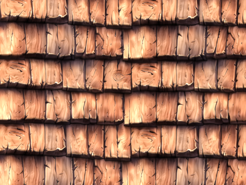 Stylized Roof Seamless Texture CG टेक्स्चर्स