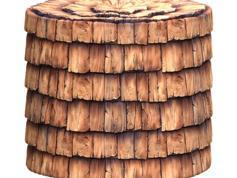 Textura sem costura de telhado estilizado Texturas CG