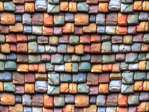 Stylized Roof Seamless Texture CG टेक्स्चर्स