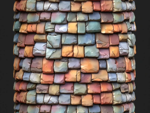 Stylized Roof Seamless Texture CG Textures