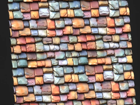 Stylized Roof Seamless Texture CG Textures