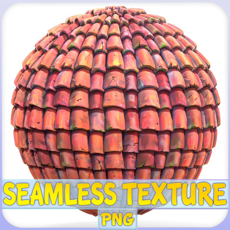 Stylized Roof Seamless Texture Texturas CG .c4d .max .obj .3ds .fbx .stl .blend 