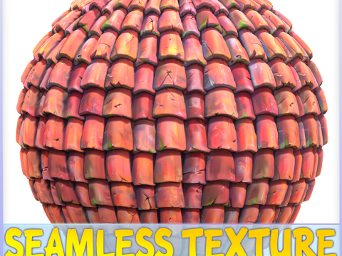 Stylized Roof Seamless Texture CG Texturen