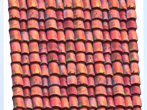 Stylized Roof Seamless Texture Texturas CG