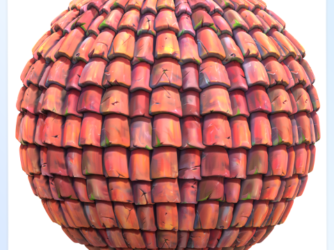 Stylized Roof Seamless Texture Texturas CG