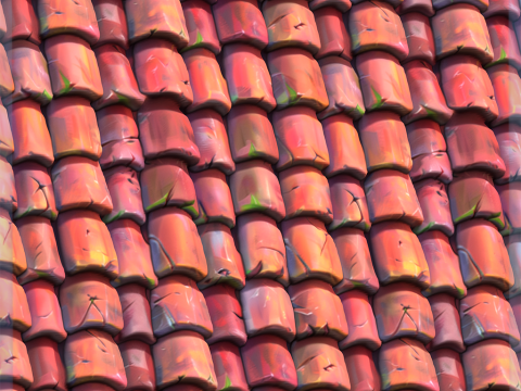 Stylized Roof Seamless Texture Texturas CG