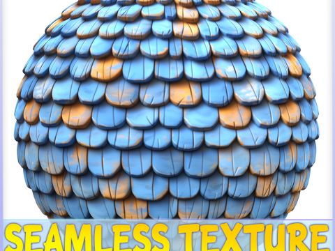 Stylized Roof Seamless Texture CG Texturen