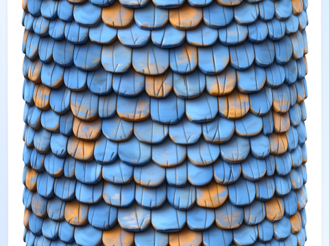 Stylized Roof Seamless Texture CG Texturen