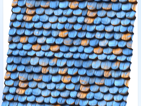 Stylized Roof Seamless Texture CG Texturen