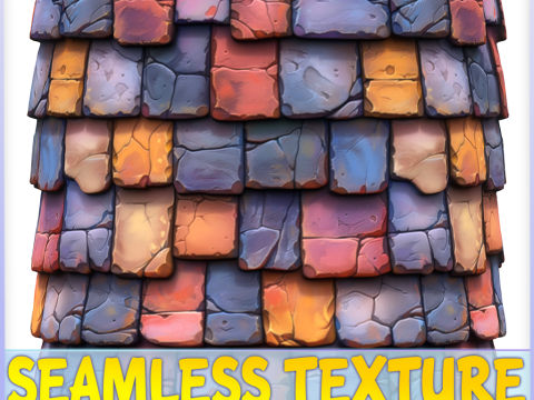 Stylized Roof Seamless Texture CG Texturen