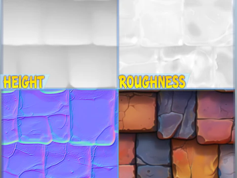 Stylized Roof Seamless Texture CG Textures