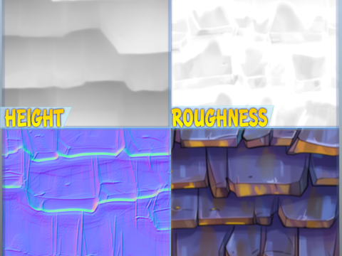 Stylized Roof Seamless Texture CG Textures