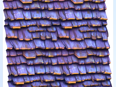 Stylized Roof Seamless Texture CG Textures
