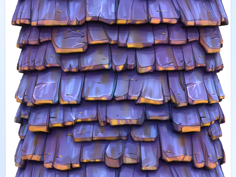 Stylized Roof Seamless Texture CG Textures