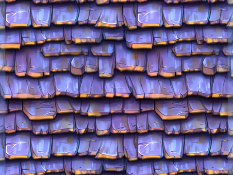 Stylized Roof Seamless Texture CG Textures
